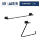 Набор аксессуаров для ванной Lauter 21TS1018 + 21TS1016 Matt Black, 2 предмета