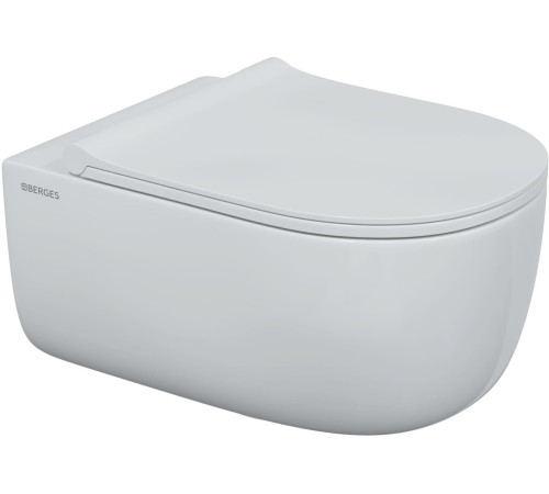 Унитаз подвесной Berges Wasserhaus Ego X Rimless 043356 с сиденьем