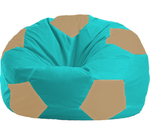 Кресло-мешок Flagman Мяч Стандарт М1.1-289 бирюзовый/бежевый