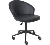 Офисное кресло AksHome Foxy экокожа, черный/черный