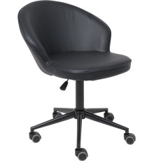 Офисное кресло AksHome Foxy экокожа, черный/черный