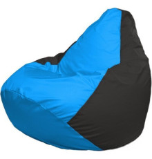 Кресло-мешок Flagman Груша Макси Г2.1-267 черный/голубой