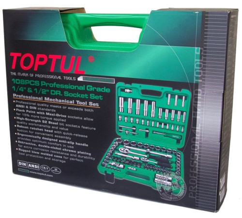 Универсальный набор инструментов  Toptul GCAI108R 108 предметов