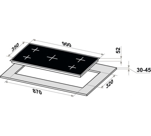 Варочная панель MAUNFELD CVCE904DLBK