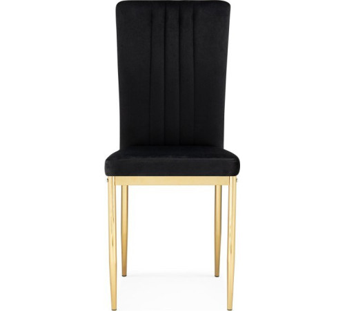 Стул Woodville Rek черный/золотой