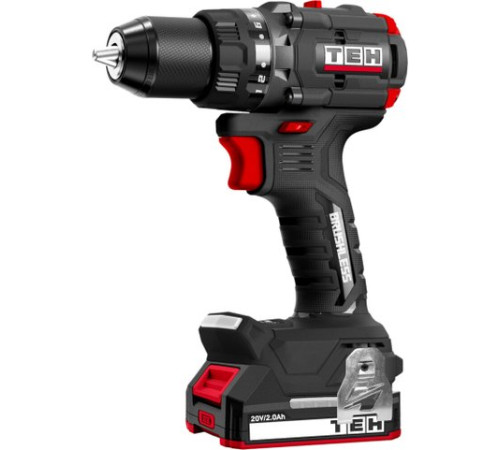 Дрель-шуруповерт TEH TDBL1020-2B с 2-мя АКБ, кейс