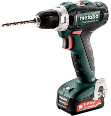 Дрель-шуруповерт Metabo PowerMaxx BS 12 601036500 с 2-мя АКБ 2 Ah, кейс
