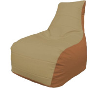 Кресло-мешок Flagman Бумеранг Б1.3-14 бежевый/оранжевый