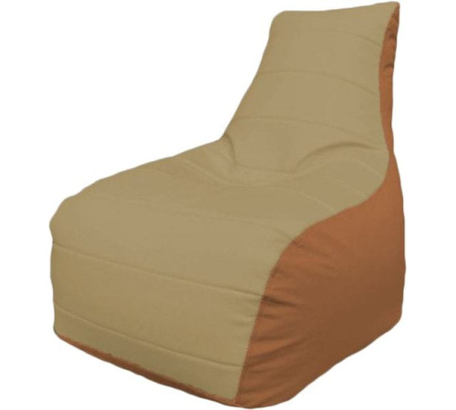 Кресло-мешок Flagman Бумеранг Б1.3-14 бежевый/оранжевый