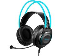 Наушники A4Tech Fstyler FH200U черный/голубой