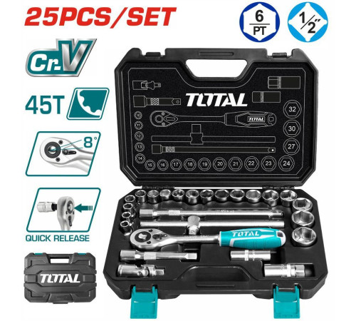 Универсальный набор инструментов Total THT121251 25 предметов