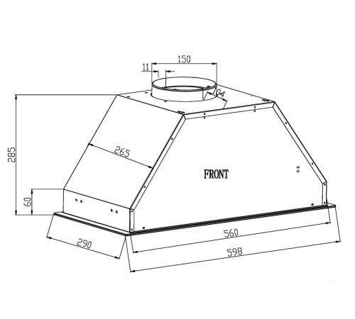 Кухонная вытяжка Schtoff Wanda 60 черный
