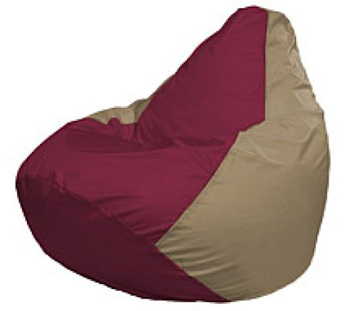 Кресло-мешок Flagman Груша Мини L Г0.1-301 бордовый/темно-бежевый