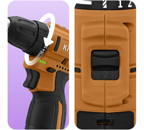 Дрель-шуруповерт Kitfort KT-6504 с 1-им АКБ