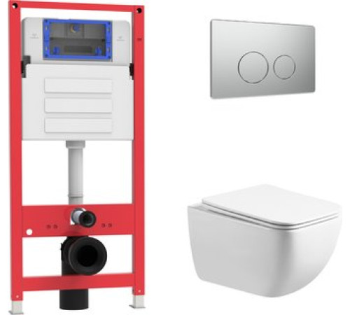 Унитаз подвесной Oliveeka OL-MQ1216R22-BN никель матовый