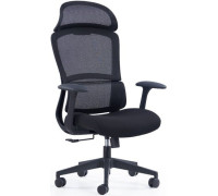 Офисное кресло SitZone CH-555A сетка/ткань, черный