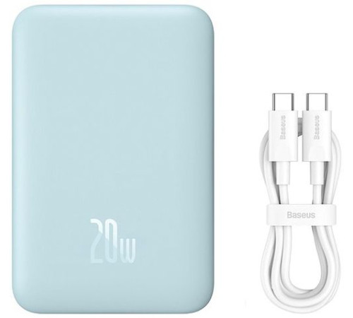 Внешний аккумулятор Baseus Magnetic Mini Wireless Fast Charge Power Bank 10000mAh 20W голубой