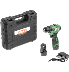 Дрель-шуруповерт Hammer ACD12BLC с 2-мя АКБ, кейс