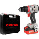 Ударная дрель-шуруповерт Crown CT21127HMX-4 BMC с 2-мя АКБ, кейс