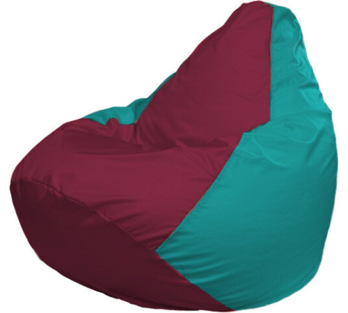 Кресло-мешок Flagman Груша Макси Г2.1-311 бирюзовый/бордовый
