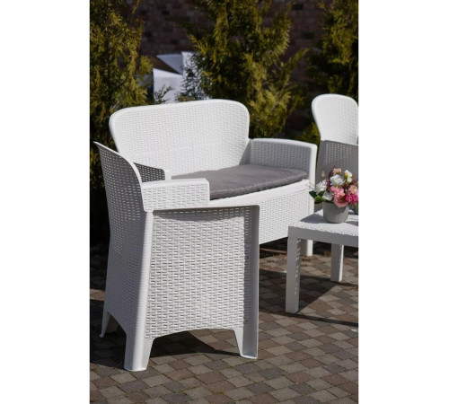 Набор садовой мебели Ipae Progarden JUN06CBI белый