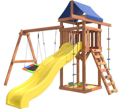 Игровой комплекс National Tree Company Качели лодочка и прямоугольное гнездо Лодка IgroWoods ДП-9