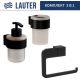 Набор аксессуаров для ванной Lauter 21TS3019 + 21TS3021 + 21TS3015 Matt Black, 3 предмета