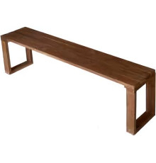 Скамейка Dyatel С прямоугольными ногами сосна дуб
