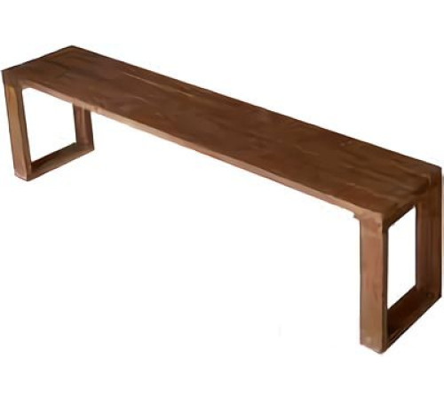 Скамейка Dyatel С прямоугольными ногами сосна дуб