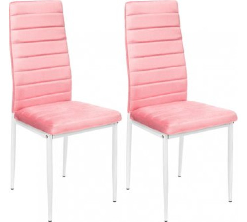 Стул Mio Tesoro Джия DC-060KD 2 шт, розовый/белый