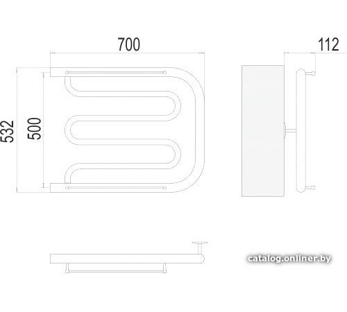 Полотенцесушитель TERMINUS Фокстрот 1