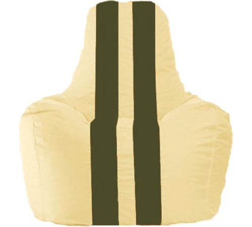 Кресло-мешок Flagman Спортинг С1.1-135 светло-бежевый/тёмно-оливковый