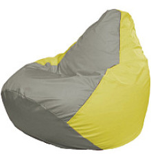 Кресло-мешок Flagman Груша Супер Мега 4XL Г5.1-338 серый/желтый
