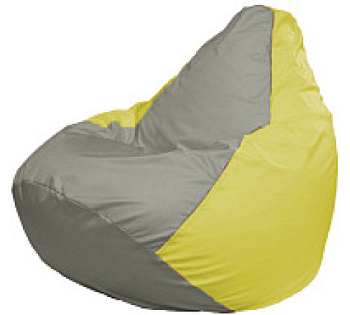 Кресло-мешок Flagman Груша Супер Мега 4XL Г5.1-338 серый/желтый