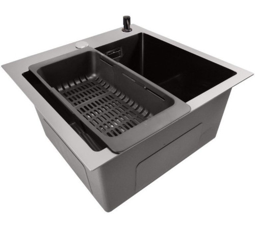 Кухонная мойка Stellar E4444NB нано черный