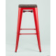 Табурет Stool Group TOLIX WOOD барный красный глянцевый