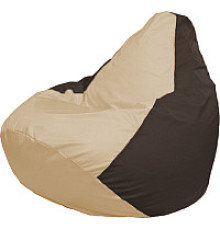 Кресло-мешок Flagman Груша Супер Мега 4XL Г5.1-146 светло-бежевый/коричневый