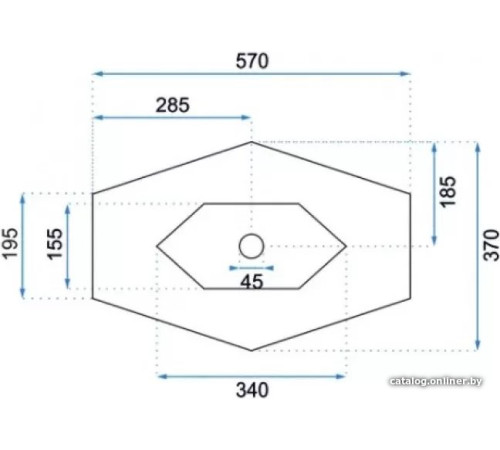 Умывальник Rea Vegas U6643