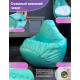 Кресло-мешок Flagman Груша Медиум XL Г1.1-315 бирюзовый/белый