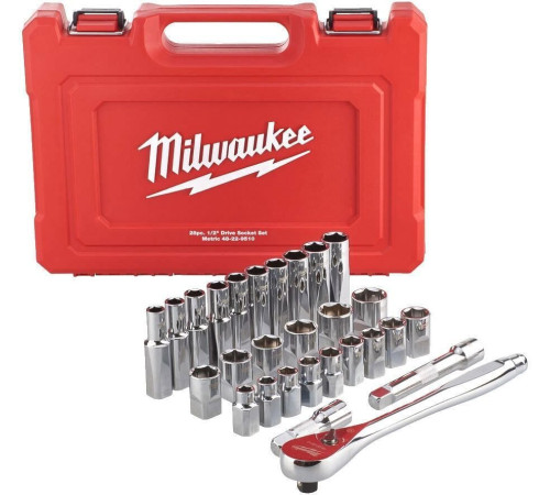 Набор трещотка с головками Milwaukee 4932471864 28 предметов