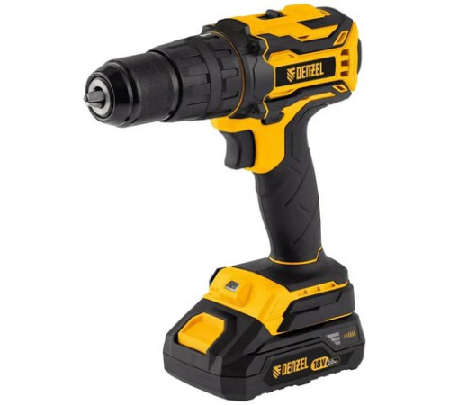 Ударная дрель-шуруповерт Denzel CIDB-18-02 26145 с 2-мя АКБ, кейс