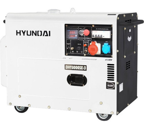 Дизельный генератор Hyundai DHY 8000SE-3