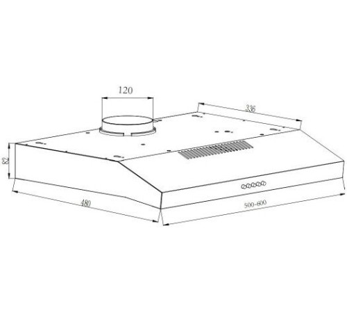Кухонная вытяжка Schtoff C1-T500 BK