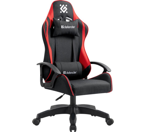 Игровое геймерское кресло Defender Kraken черный/красный