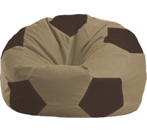 Кресло-мешок Flagman Мяч Стандарт М1.1-93 бежевый/коричневый