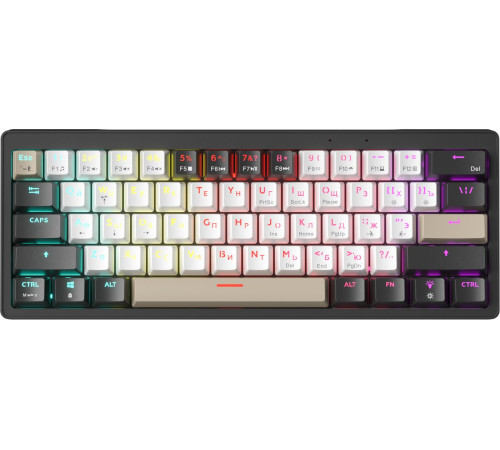 Клавиатура JEGG ZA61 White Black Brown TNT Yellow