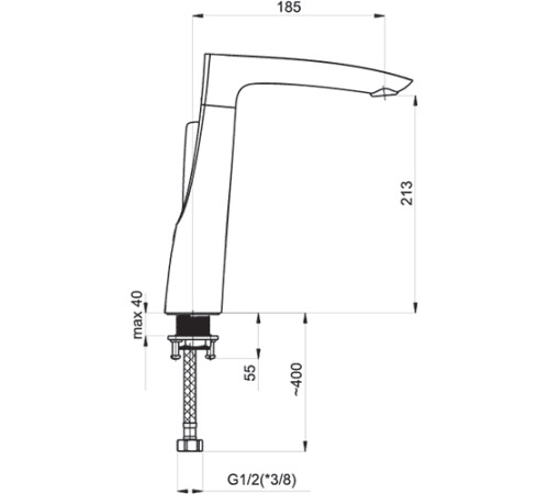 Смеситель  Rubineta Aero-33 540034