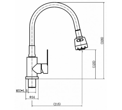 Смеситель Fashun A54101 + N7347
