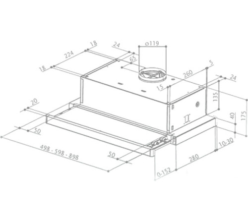 Кухонная вытяжка Faber Flox Glass BK A50 315.0567.355