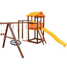Игровой комплекс Perfetto Sport Pitigliano-6 + качели Паутина